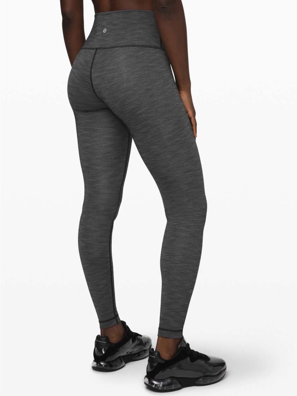 Lululemon Sz 8 Wunder Under High-Rise Tight 28" *Brushed Full-On Luxtreme Grey